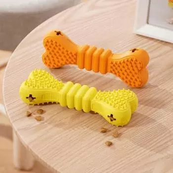 Игрушка для шлифовки зубов собаки, для удаления зубного камня, для работы с носом, резиновая, силиконовая, оранжевая