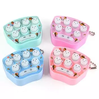 Игрушка для снятия стресса 1 шт. Игрушки Игра «Бей крота» Брелок, Детская простая игрушка на палец Мультяшное украшение