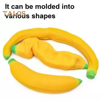 Игрушка для снятия стресса «Банан» для детей и взрослых, эластичная, гигантская, сенсорная игрушка «Банан», портативная, легкая, успокаивающая, фруктовая игрушка-фиджет Banana