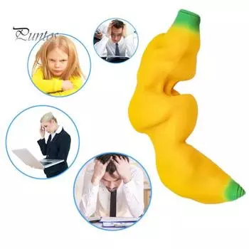 Игрушка для снятия стресса «Банан» для детей и взрослых, эластичная, гигантская, сенсорная игрушка «Банан», портативная, легкая, успокаивающая, фруктовая игрушка-фиджет Banana
