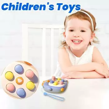 Игрушка для снятия стресса «Бей крота», музыкальная, для малышей, милая, интерактивная, обучающая игрушка для родителей и детей One Size синий