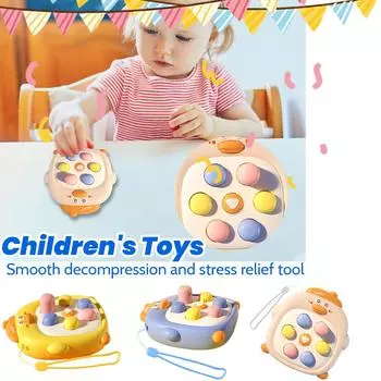 Игрушка для снятия стресса «Бей крота», музыкальная, для малышей, милая, интерактивная, обучающая игрушка для родителей и детей One Size синий