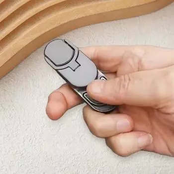 Игрушка для снятия стресса Fidget Push Card для взрослых и детей Магнитная мишень-слайдер Спиннер Монета Декомпрессия СДВГ EDC Ручная карманная игрушка серебряный