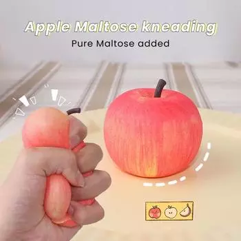 Игрушка для снятия стресса, имитация эластичного, быстрого восстановления, цветные игрушки с фруктами, скука, мягкий TPR жёлтый