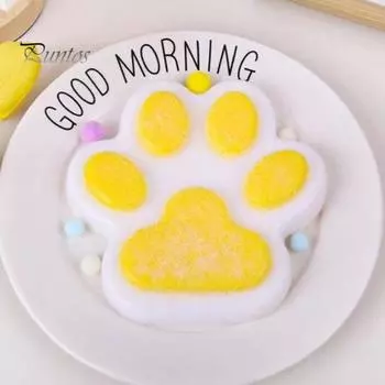 Игрушка для снятия стресса «кошачья лапка», ручная работа, сенсорная игрушка «щипок лапки котенка», для детей и подростков, для взрослых, мягкий мячик для снятия стресса, игрушка «лапка питомца» розовый