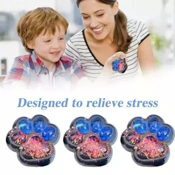 Игрушка для снятия стресса «кошачья лапка», сенсорная игрушка «щипок лапки» для котят, для детей и подростков, для взрослых, мягкая игрушка-антистресс из термопластичной резины, игрушка-непоседа «лапа животного» синий