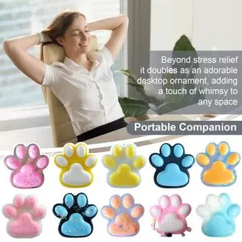 Игрушка для снятия стресса «кошачья лапка», ручная работа, сенсорная игрушка «щипок лапки котенка», для детей и подростков, для взрослых, мягкий мячик для снятия стресса, игрушка «лапка питомца»