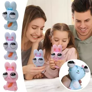 Игрушка для снятия стресса «Кролик с пучеглазым взглядом» One Size синий