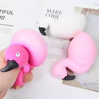Игрушка для снятия стресса Мультяшный фламинго снимает скуку TPR Креативный шарик из муки Игрушки для снятия стресса для взрослых
