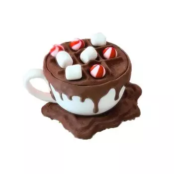 Игрушка для снятия стресса, напечатанная на 3D-принтере, крестики-нолики с горячим шоколадом One Size коричневый