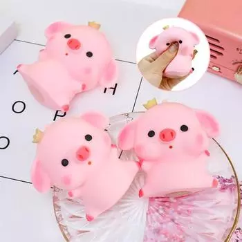 Игрушка для снятия стресса, очаровательная игрушка в форме свиньи, сжимающая игрушка с медленным отскоком, декомпрессионная игрушка, мягкая для взрослых и детей Little Pig