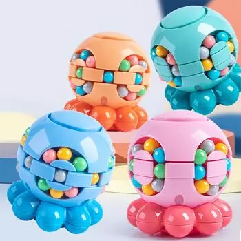 Игрушка для снятия стресса «Осьминог», универсальная вращающаяся спиннер-фиджет, компактная портативная креативная головоломка-куб для детей и взрослых 01