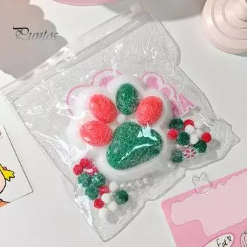 Игрушка для снятия стресса с кошки, игрушка для снятия беспокойства, ущипывания кошачьей лапой, сенсорная игрушка для детей, подростков и взрослых, мягкий мячик для снятия стресса, игрушка-лапка животного зелёный