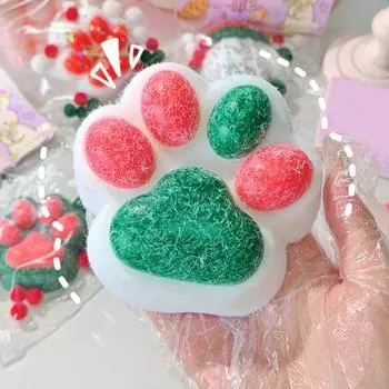 Игрушка для снятия стресса с кошки, игрушка для снятия беспокойства, ущипывания кошачьей лапой, сенсорная игрушка для детей, подростков и взрослых, мягкий мячик для снятия стресса, игрушка-лапка животного зелёный