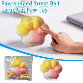 Игрушка для снятия стресса с кошки, игрушка для снятия беспокойства и стресса, сенсорная игрушка для кошек, для детей, подростков и взрослых, мягкая игрушка-антистресс из термопластичной резины, игрушка-лапка для животных