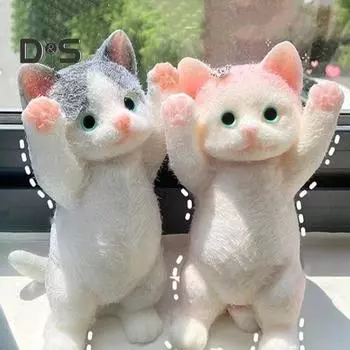 Игрушка для снятия стресса с кота, игрушка для снятия тревожности и стресса с котятами, сенсорная игрушка для детей, подростков и взрослых, мягкая игрушка-антистресс TPR, игрушка-фиджет для животных A