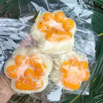 Игрушка для снятия стресса с помощью кошачьей лапки, сенсорная игрушка для детей и взрослых, мягкая игрушка TPR, успокаивающая игрушка-коготь для животных фиолетовый