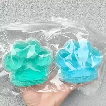 Игрушка для снятия стресса с помощью кошачьей лапки, сенсорная игрушка для детей и взрослых, мягкая игрушка TPR, успокаивающая игрушка-коготь для животных жёлтый