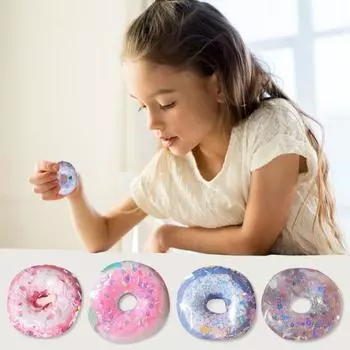 Игрушка для снятия стресса с помощью пончика, сенсорная игрушка для детей и взрослых, мягкая игрушка TPR для снятия стресса, успокаивающая игрушка-создание десерта I