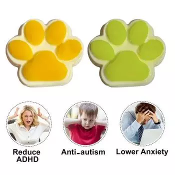 Игрушка для снятия стресса с помощью кошачьей лапки, сенсорная игрушка для детей и взрослых, мягкая игрушка TPR, успокаивающая игрушка-коготь для животных