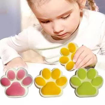 Игрушка для снятия стресса с помощью кошачьей лапки, сенсорная игрушка для детей и взрослых, мягкая игрушка TPR, успокаивающая игрушка-коготь для животных