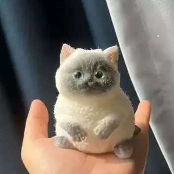 Игрушка для снятия стресса с толстого кота, симуляция снятия беспокойства, сенсорная игрушка для щипков котят, для детей, подростков, взрослых, мягкая игрушка-антистресс TPR, игрушка-фиджет для животных оранжевый