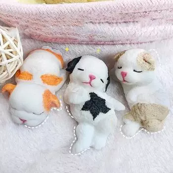 Игрушка для снятия стресса со спящей собаки, щенка, пингвина, сенсорная игрушка для детей, подростков и взрослых, мягкая игрушка-антистресс TPR для животных A