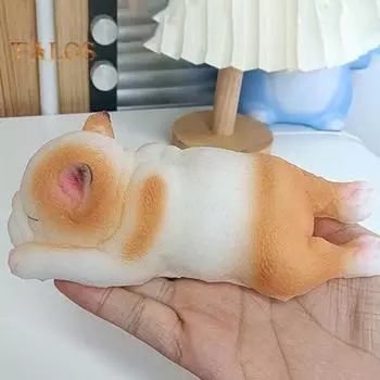 Игрушка для снятия стресса со спящей собаки, щенка, пингвина, сенсорная игрушка для детей, подростков и взрослых, мягкая игрушка-антистресс TPR для животных C