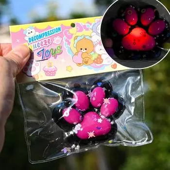Игрушка для снятия стресса TPR, игрушка для медленного отскока, игрушка для снятия стресса Kawaii, светящаяся игрушка для сжатия 07
