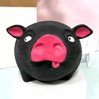 Игрушка для снятия стресса в виде свиньи для детей и взрослых, сенсорная игрушка в виде мультяшной свиньи, портативная легкая успокаивающая игрушка-животное, украшение