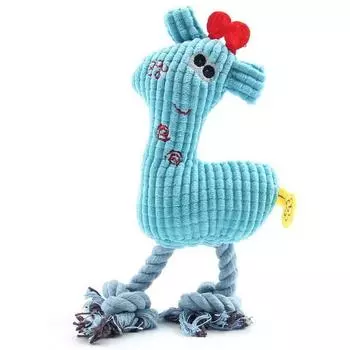Игрушка для собак, буксир, олень, буксир, скрипящая зубами кукла, 2 шт., синий