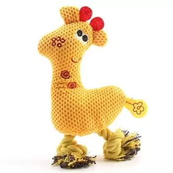 Игрушка для собак, буксир, олень, буксир, скрипящая зубами кукла, 2 шт., желтая