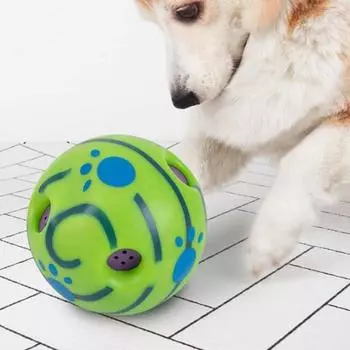 Игрушка для собак Dingdongpet виляющий мячик 14 x 14 см, 1 штука, разные цвета