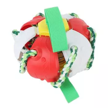 Игрушка для собак Flying Saucer Ball, износостойкая, водостойкая, интерактивная, для игр на свежем воздухе красный