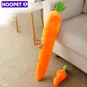 Игрушка для собак HOOPET, плюшевая игрушка-морковка, жевательная игрушка для маленьких, средних и больших собак, игрушка для игр с игрушками для домашних животных, аксессуары для собак