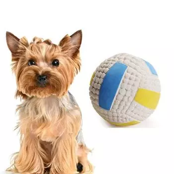 Игрушка для собак из латекса, звуковой мяч для укуса собаки, игрушки для домашних животных, характеристики: Большой волейбольный мяч Large Volleyball