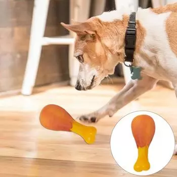 Игрушка для собак «Куриная лапка», чистка зубов, виниловая игрушка, устойчивая к укусам, со звуком, здоровье зубов