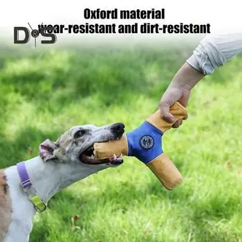 Игрушка для собак «Летающий диск», интерактивная пищащая игрушка для собак, помогающая при прорезывании зубов, тянущая, жевательная, устойчивая к укусам игрушка для маленьких и средних собак синий/жёлтый