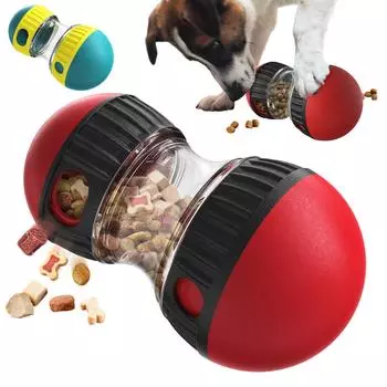 Игрушка для собак, мяч для щенков, игрушки для маленьких, средних и больших собак, кошек, улучшение IQ, интерактивная, медленная кормушка для немецкой овчарки, бигля, товары для животных синий