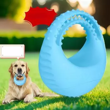 Игрушка для собак, неваляшка, устойчивая к зубам, фрисби, дрессировка зубов, чистка зубов, игрушка для укусов собак