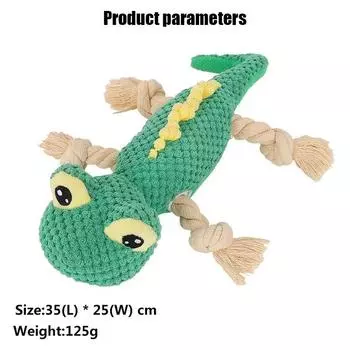 Игрушка для собак, плюшевая интерактивная игрушка, плюшевая ящерица, аниме-кукла, плюшевый геккон, мультяшное животное, ящерица, товары для животных