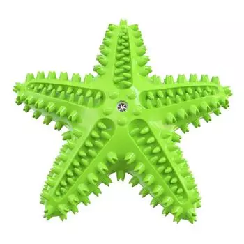 Игрушка для собак с функцией прорезывания зубов Starfish-Sound One Size зелёный