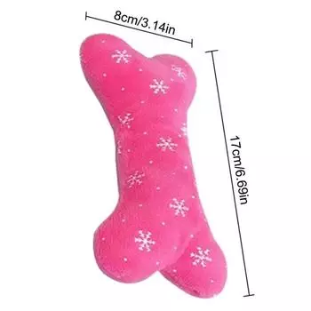 Игрушка для собак с костями, устойчивая к укусам плюшевая игрушка для щенков, скрипучий звук, забавная игрушка для собак, молярные игрушки для жевания, аксессуары для собак