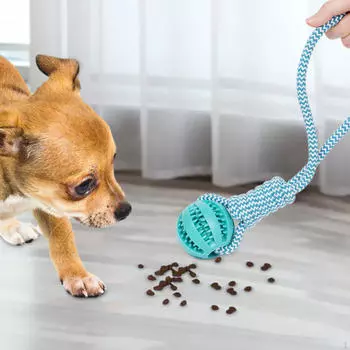 Игрушка для собак с мячом и веревкой Chew Tough для дрессировки, перетягивания каната 5cm ball