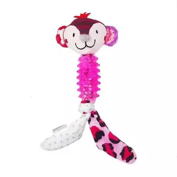 Игрушка для собак с резиновым телом, молярная палочка, мультяшная плюшевая кукла в форме животного для собак, интерактивная обучающая кукла для домашних животных, жевательная игрушка, принадлежности синий