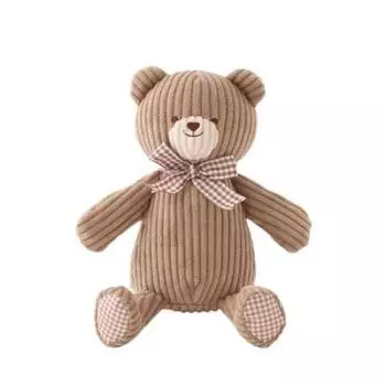 Игрушка для собак с звуками Corduroy Cute Stylish Популярный бренд Игрушка Пудель Чихуахуа Маленькая собака Средняя собака Monchri Медведь/БЕЖЕВЫЙ/БЕСПЛАТНО