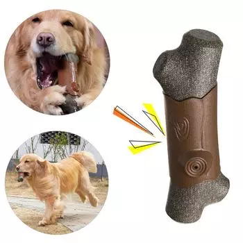 Игрушка для собак, скрипучие, эластичные, жевательные игрушки для средних и больших собак, чистка зубов на открытом воздухе, интерактивный золотистый ретривер, товары для домашних животных Brown