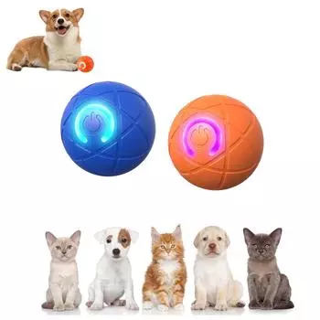 Игрушка для собак «Трясущийся мяч», игрушка для собак «Трясущийся мяч», трясущийся мяч для собак, движущаяся игрушка для собак «Трясущийся мяч», автоматически движущаяся игрушка для собак «Мяч для маленьких, средних и больших собак» One Size шафрановый