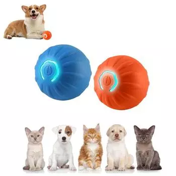 Игрушка для собак «Трясущийся мяч», игрушка для собак «Трясущийся мяч», трясущийся мяч для собак, движущаяся игрушка для собак «Трясущийся мяч», автоматически движущаяся игрушка для собак «Мяч для маленьких, средних и больших собак» One Size синий
