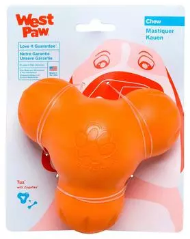 Игрушка для собак West Paw Zogoflex Tux Tangerine Размер S (оранжевый)